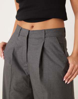 Jjxx Wide Leg Tailored Pants In Gray