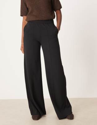 JJXX JJXX wide leg trousers in black