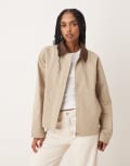 [JJXX] JJXX workwear barn jacket in cream with cord collar-White 8 Crockery