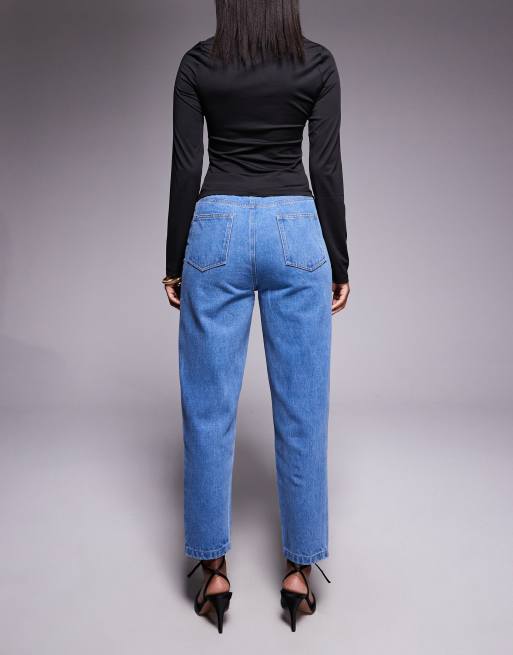 JLUXLABEL Roesia slim fit jeans in medium blue wash, 3 of 5