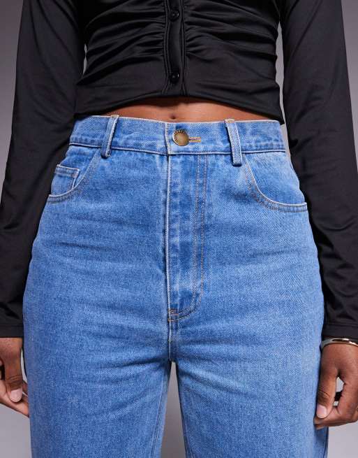 JLUXLABEL Roesia slim fit jeans in medium blue wash, 5 of 5