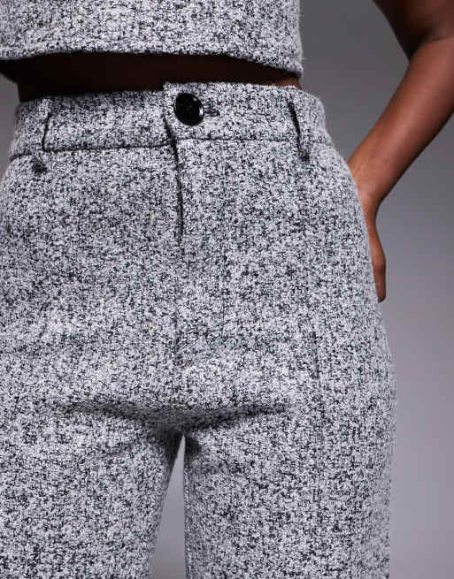 JLUXLABEL Stay Sharp tailored straight leg pants in grey tweed (part of a set) , 4 of 5