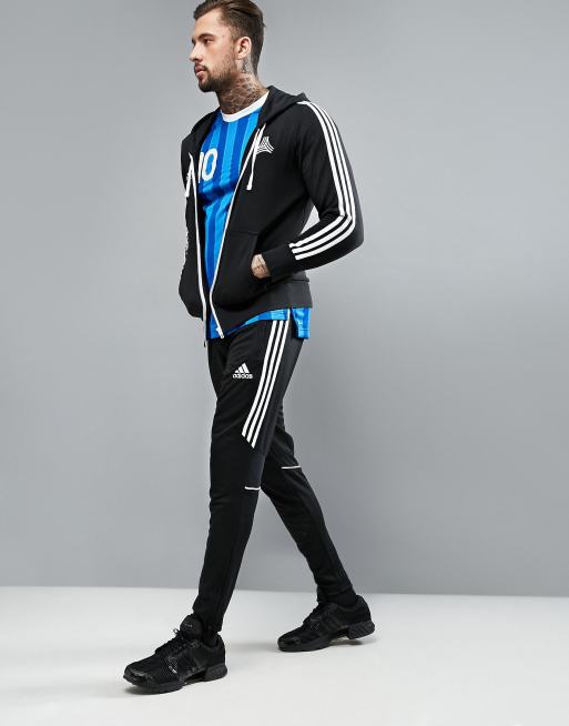 Joggers ajustados en negro AZ9728 Tango de adidas, 4 de 4