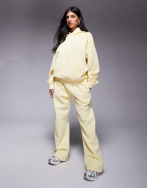 Joggers amarillos de pernera ancha de Kaiia Studio (parte de un conjunto)