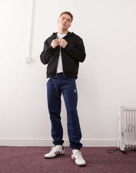 Joggers azul marino básicos con trébol Trefoil Essentials de adidas Originals - view 1