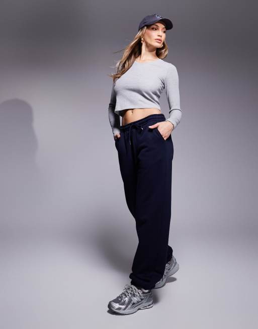 Joggers azul marino con bajos ajustados de South Beach