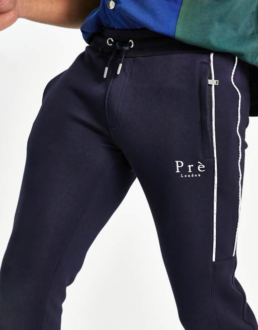Joggers azul marino con cinta estrecha Avina de Prè London, 3 de 4