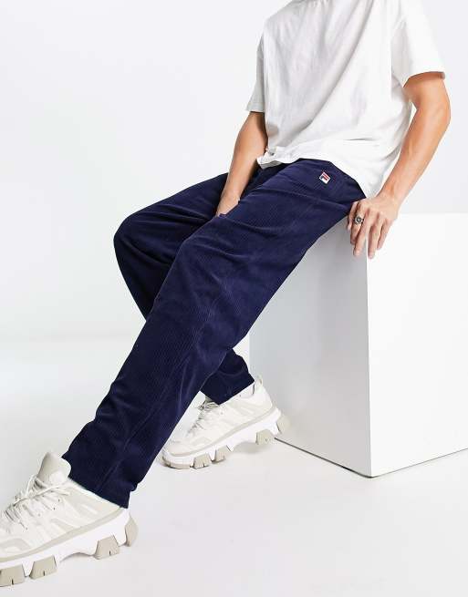 Joggers azul marino con logo de pana de Fila