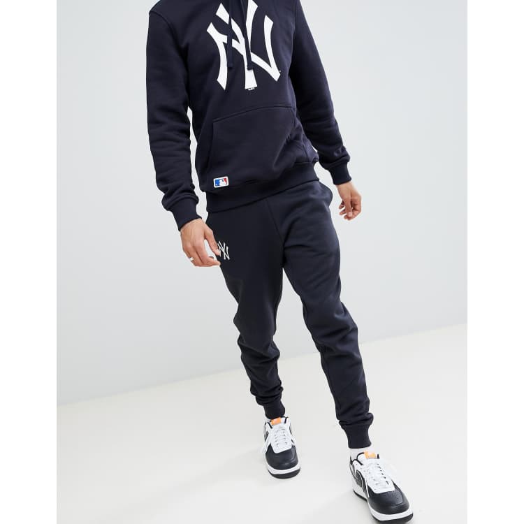 Joggers azul marino con logo grande New York Yankees de Era