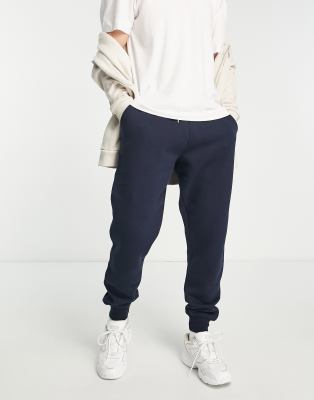 Joggers azul marino de corte pitillo de Don't Think Twice 