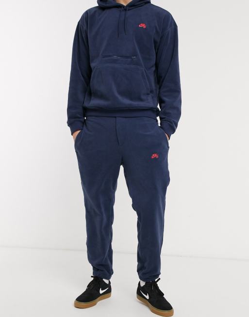 Joggers azul marino de micropolar de Nike SB |