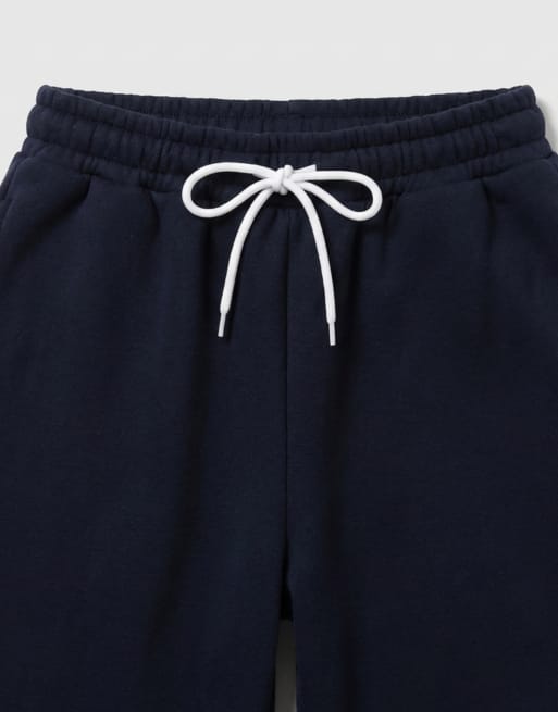Joggers azul marino muy holgados con ribetes laterales de ASOS DESIGN (parte de un conjunto), 8 de 9