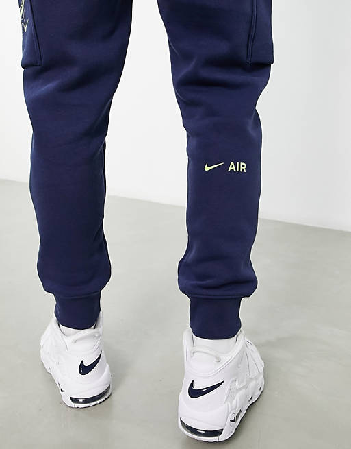 Sonrisa amortiguar cráneo Joggers azul marino Print Pack de Nike Air | ASOS