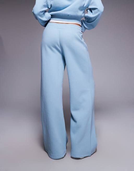 Joggers azul negruzco de pernera ancha con paneles de canalé de tejido grueso de Weekend Collective (parte de un conjunto), 3 de 5