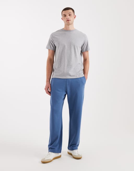 Joggers azules con logo de felpa de rizo de Hollister (parte de un conjunto)