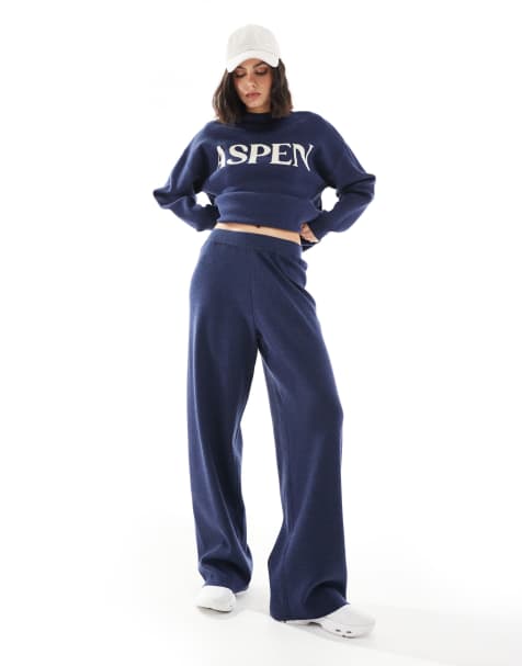 Joggers azules de pernera ancha de South Beach - view 1