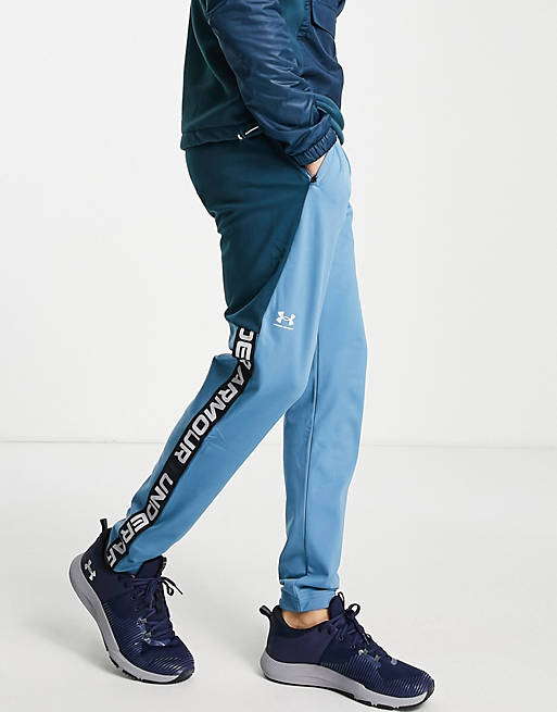 Hombre Pantalones y mallas | Joggers azules Tricot de Under Armour - YU08899
