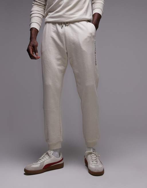 Joggers blanco hueso con logo de Tommy Hilfiger, 3 de 5