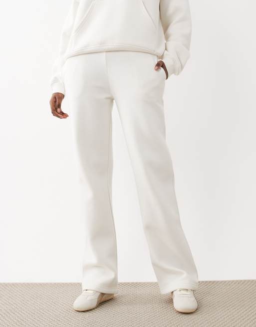 Joggers blanco hueso de pernera recta suelta de Gina Tricot (parte de un conjunto), 3 de 5