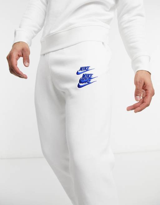 Joggers blancos con bajos ajustados y estampado gráfico World Tour Pack de Nike , 3 de 4