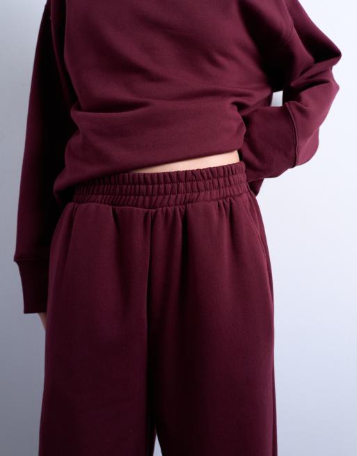 Joggers burdeos de pernera recta de Topshop, 2 de 5