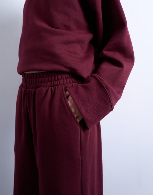Joggers burdeos de pernera recta de Topshop, 5 de 5