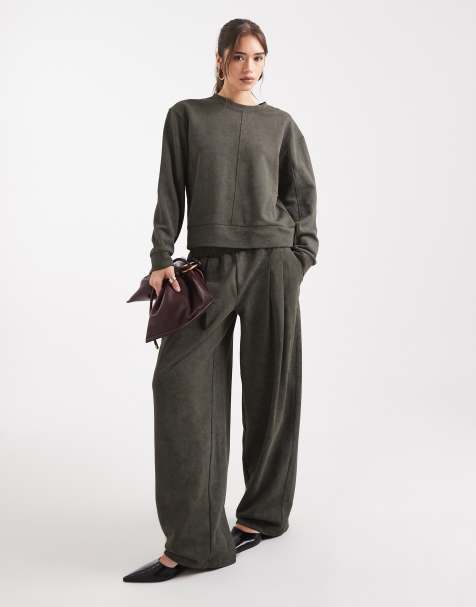 Joggers caqui lavado de ASOS DESIGN (parte de un conjunto) - view 1