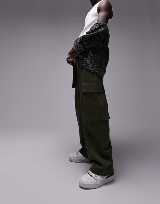  Joggers caquis cargo holgados de Topman