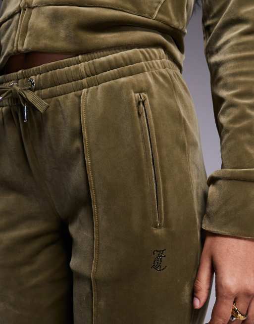 Joggers caquis con logo delineado con strass de Juicy Couture (parte de un conjunto), 5 de 5
