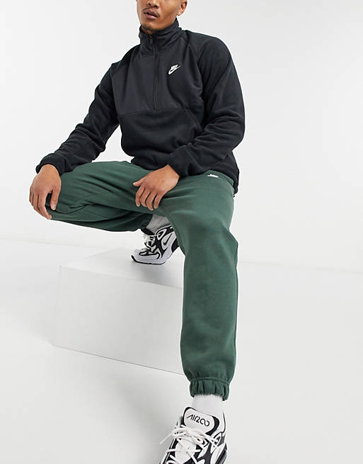 Hombre Pantalones y mallas | Joggers caquis de diseño casual con puños ajustados de Nike Club - QH32887