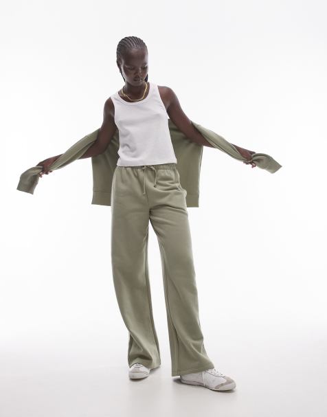 Joggers caquis de pernera recta de Topshop (parte de un conjunto) - view 1