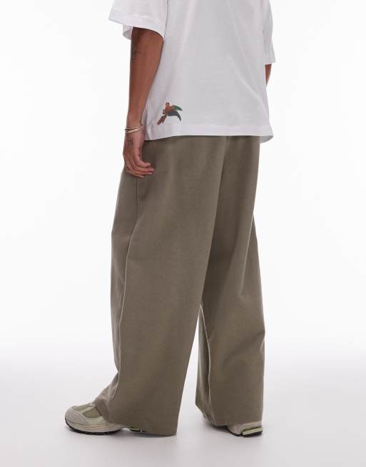 Joggers caquis holgados de mezcla de lino de Topman, 5 de 5