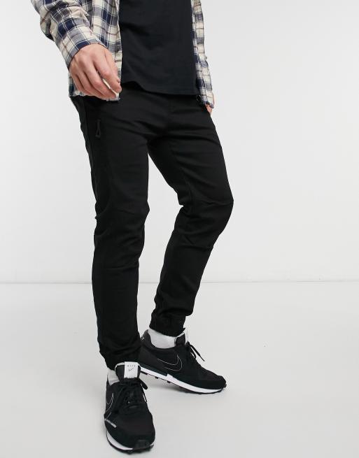 Pantalones negros discount pull and bear