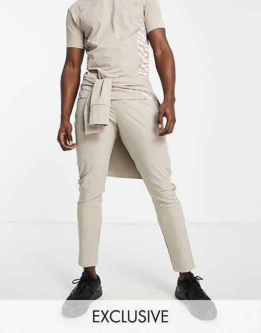 Hombre Pantalones y mallas | Joggers color camel de corte slim de South Beach Man - HZ56043