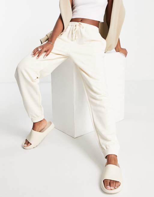 Joggers color crudo holgados extragrandes con bajos ajustados de Topshop