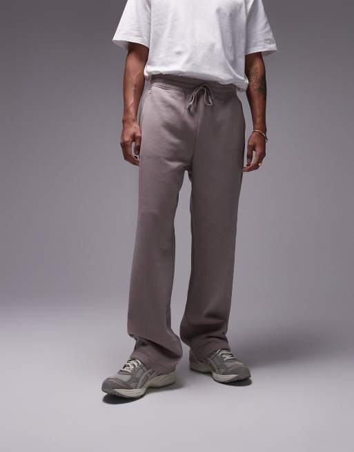 Joggers color piedra de pernera recta de Topman, 3 de 5