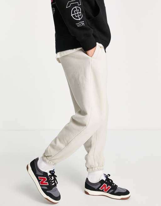 Joggers color piedra extragrandes de Topman (parte de un conjunto)