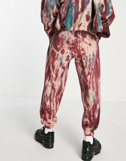 Joggers con efecto tie dye y logo estampado de COLLUSION Unisex (parte de un conjunto), 4 de 4