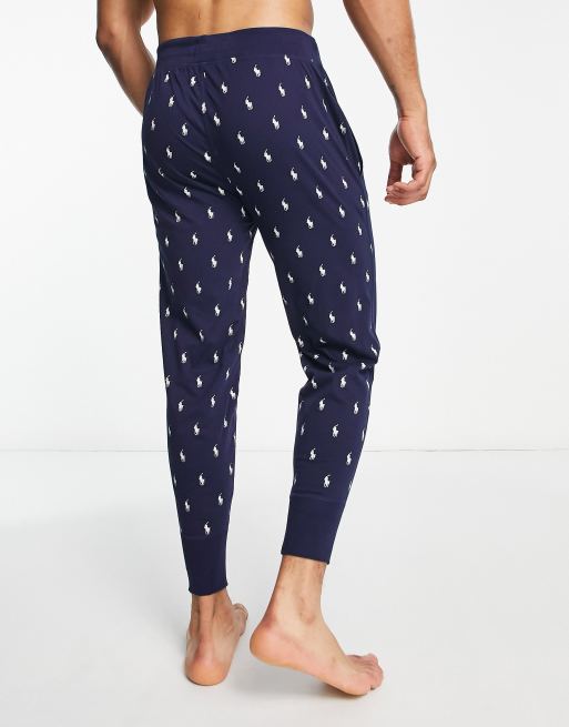 Joggers confort en azul marino con estampado del logo de Polo Ralph Lauren