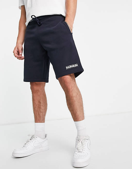 Hombre Pantalones cortos | Joggers cortos azul marino Box de Napapijri - XH52904