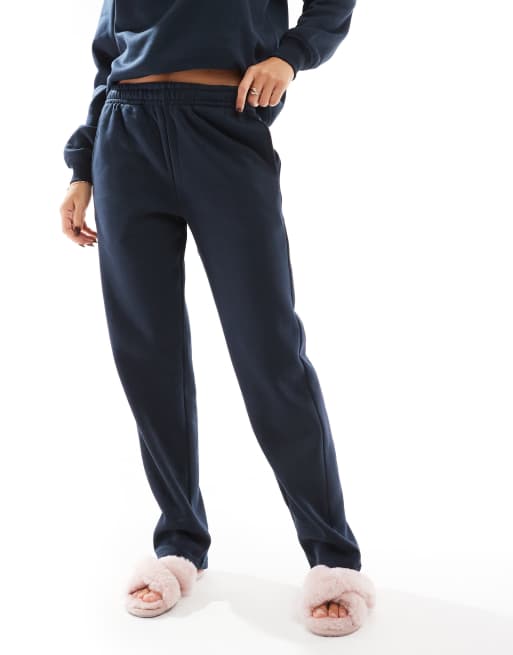 Joggers de chándal azul marino oscuro con lazada en la cintura de PIECES (parte de un conjunto), 2 de 5