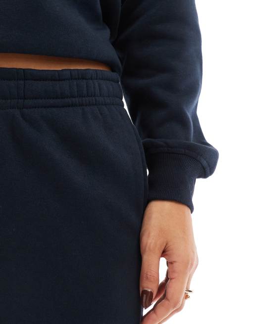Joggers de chándal azul marino oscuro con lazada en la cintura de PIECES (parte de un conjunto), 5 de 5