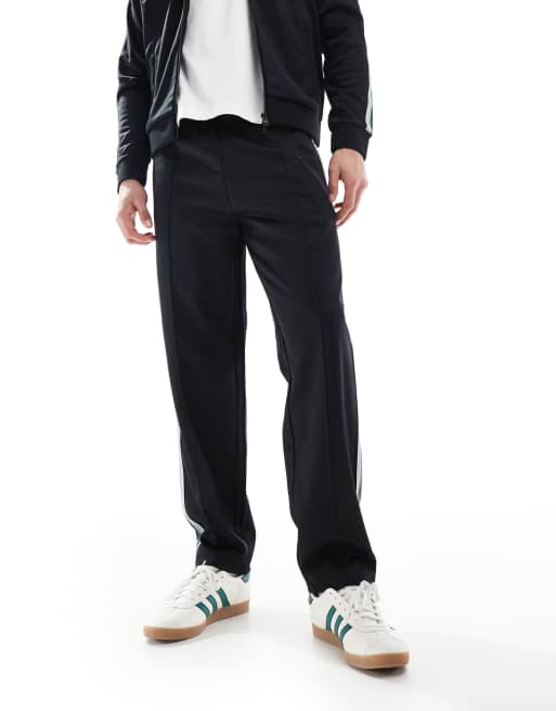 Joggers de chándal negros con cinta del logo en dos colores de Fred Perry (parte de un conjunto), 4 de 5