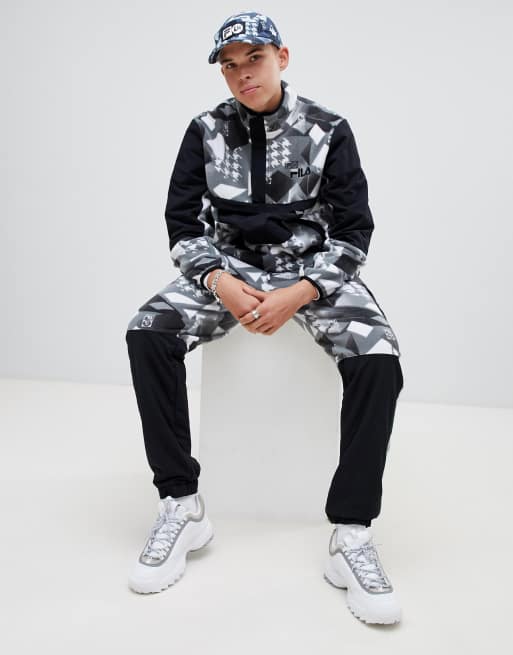 Chandal de polar tecnico en negro de Fila x Liam Hodges ASOS