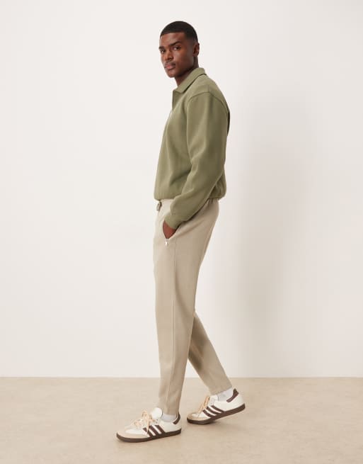Joggers de vestir caqui claro de corte slim de ASOS DESIGN, 3 de 5