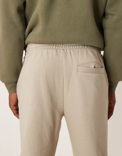Joggers de vestir caqui claro de corte slim de ASOS DESIGN, 4 de 5
