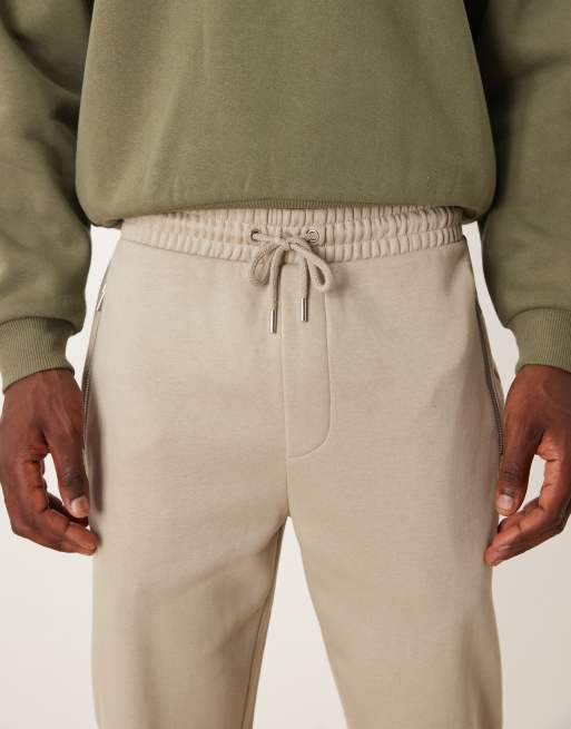Joggers de vestir caqui claro de corte slim de ASOS DESIGN, 5 de 5