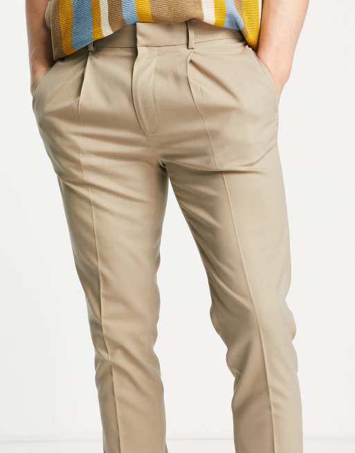 Joggers de vestir pitillo color piedra de ASOS DESIGN, 2 de 4