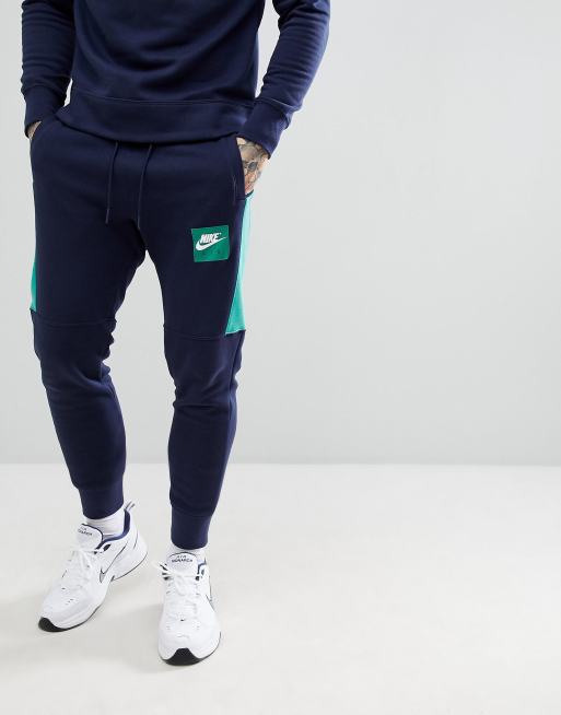 Conjunto de chándal completo con cremallera en azul marino para hombre Nike  Air