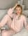 Joggers extragrandes color melocotón jaspeado sobretintado de estar por casa de ASOS DESIGN (parte de un conjunto)